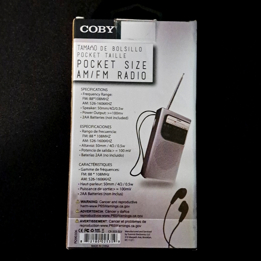 Pocket Size AM/FM RADIO-BRAND NEW